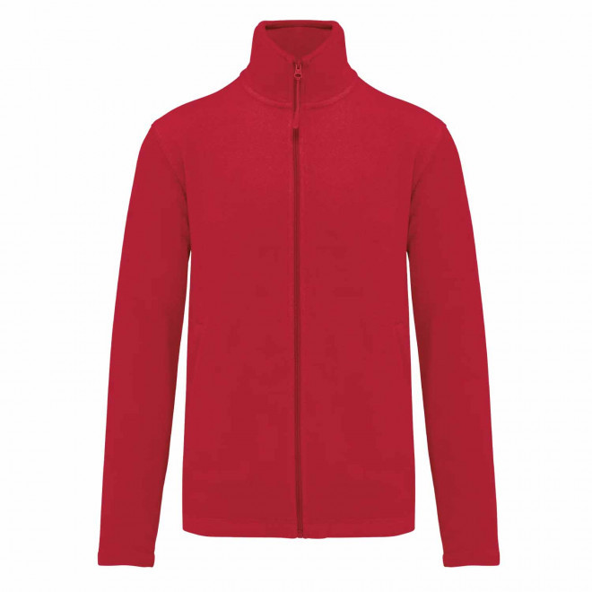 POLAIRE ZIPPE HOMME PERSONNALISABLE 'KARIPOL' - rouge