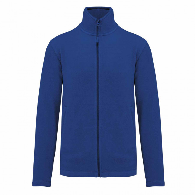 POLAIRE ZIPPE HOMME PERSONNALISABLE 'KARIPOL' - bleu royal