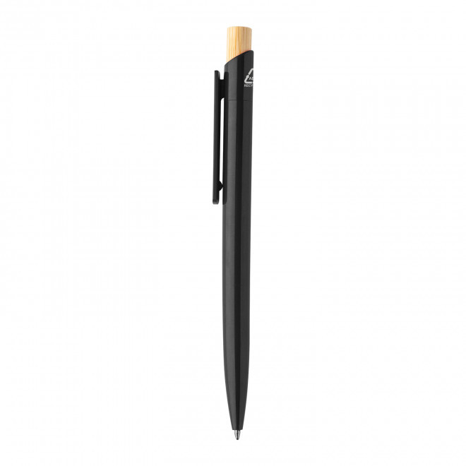 STYLO BILLE RABS ET BAMBOU PERSONNALISABLE 'ANDRATO' - noir