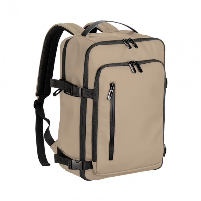 SAC A DOS CABINE EN PU PERSONNALISABLE 'OLYMPOS CABINE' - beige