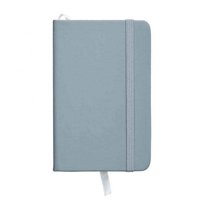 CARNET A6 EN PU PASTEL PERSONNALISABLE 'MARTIN' - bleu ciel