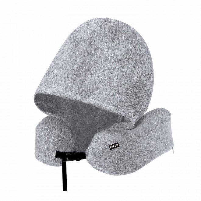 COUSSIN DE VOYAGE A CAPUCHE RPET PERSONNALISE 'DONUIT' - gris