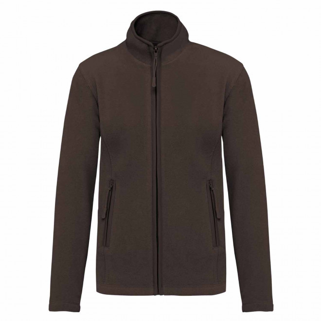 POLAIRE ZIPPE FEMME PERSONNALISABLE 'KARIPOL' - chocolat