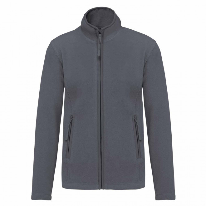 POLAIRE ZIPPE FEMME PERSONNALISABLE 'KARIPOL' - gris