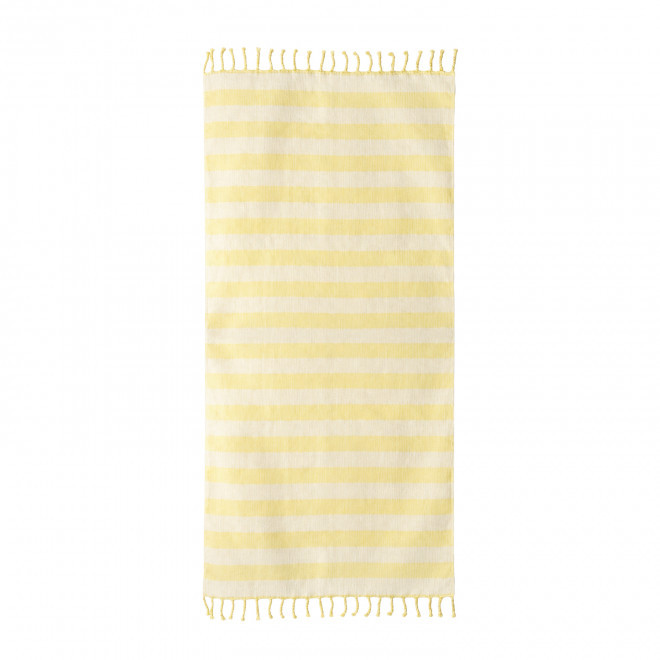 SERVIETTE PAREO/FOUTA PERSONNALISEE 'TEO' - jaune