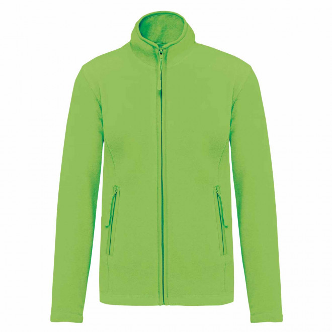 POLAIRE ZIPPE FEMME PERSONNALISABLE 'KARIPOL' - citron vert