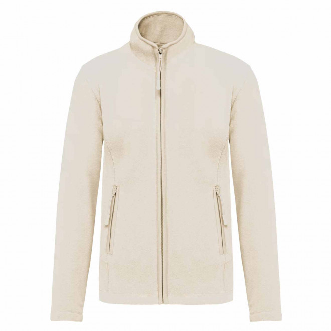 POLAIRE ZIPPE FEMME PERSONNALISABLE 'KARIPOL' - crème