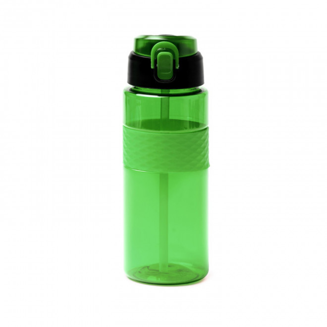 GOURDE RPET AVEC PAILLE 700ML PERSONNALISABLE 'DAYLY' - vert