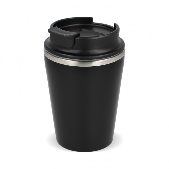 MUG ISOTHERME RECYCLE 280ML PERSONNALISABLE 'TENDENZE MINI' - noir