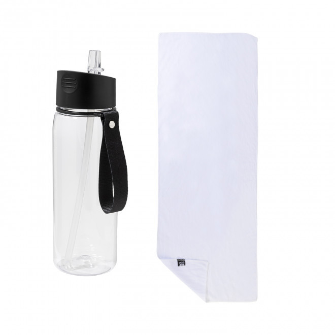 SERVIETTE RAFRAICHISSANTE PUBLICITAIRE 'FITMAX' - blanc