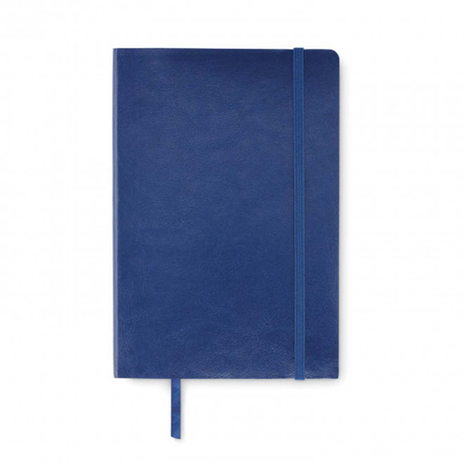 CARNET A5 RECYCLE SOUPLE PERSONNALISABLE 'LUGGATI' - bleu foncé