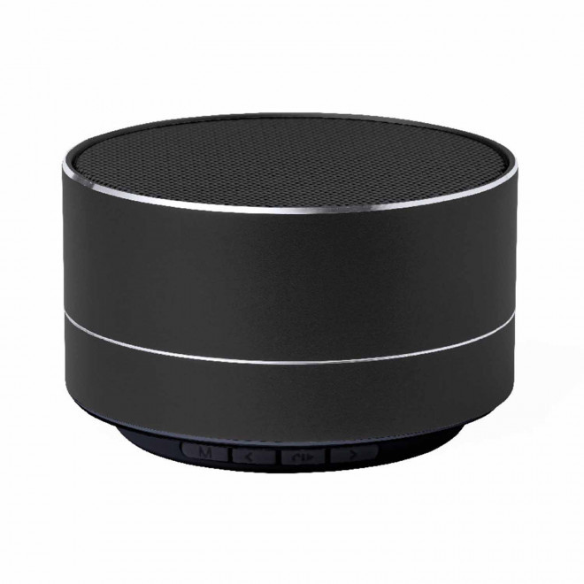 ENCEINTE  BLUETOOTH® 3W RECYCLE PERSONNALISABLE 'JOOD ALU' - noir