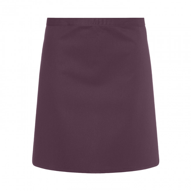 TABLIER MI-LONG KARLOWSKY PERSONNALISABLE 'WAIST APRON' - aubergine