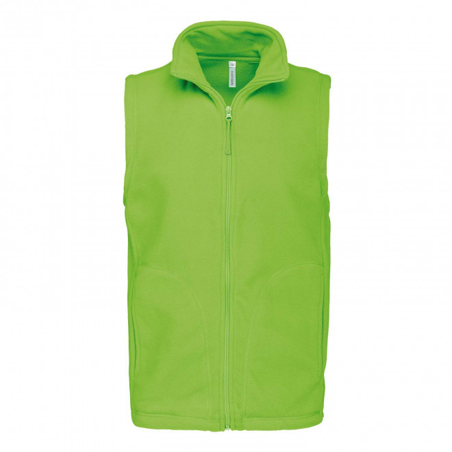 POLAIRE PERSONNALISABLE BODYWARMER HOMME 'KARIPOL BW' - citron vert