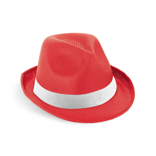 CHAPEAU AVEC BANDEAU PERSONNALISABLE 'BRAZ COULEUR' 4J - rouge