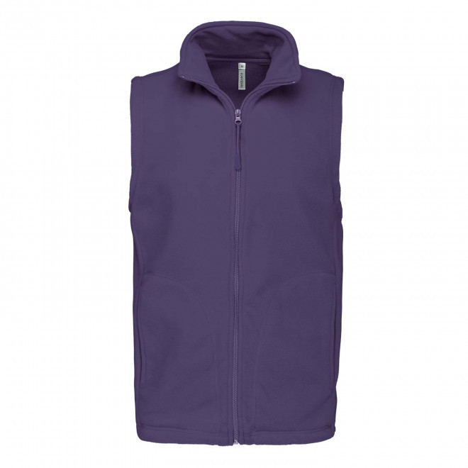 POLAIRE PERSONNALISABLE BODYWARMER HOMME 'KARIPOL BW' - violet foncé