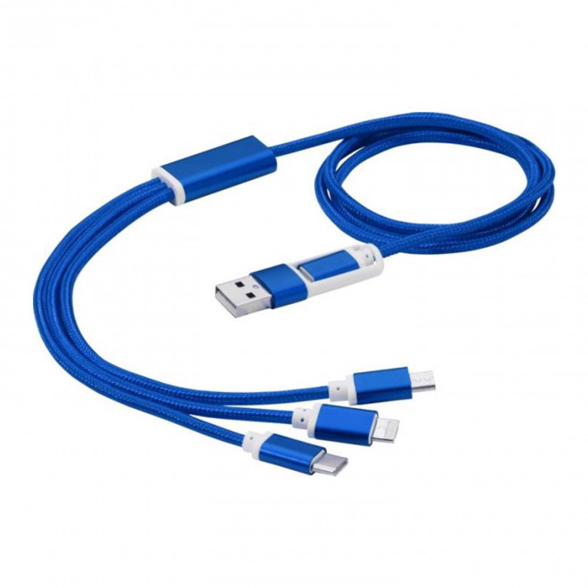 CABLE PERSONNALISE 'FIBOU SMART LONG RECYCLE' - bleu royal