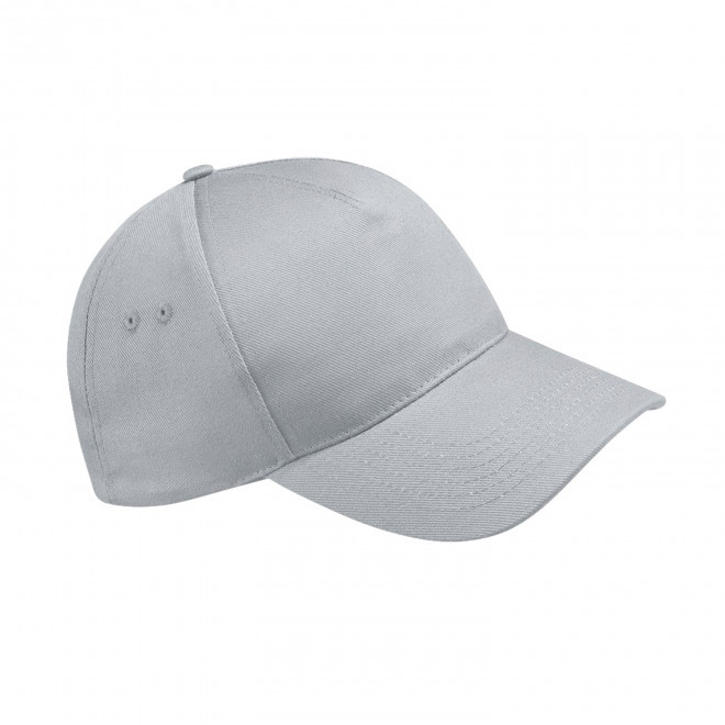 CASQUETTE BEECHFIELD PERSONNALISABLE 'ULTIMATE 5 PANEL' - gris clair