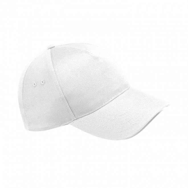 CASQUETTE BEECHFIELD PERSONNALISABLE 'ULTIMATE 5 PANEL' - blanc