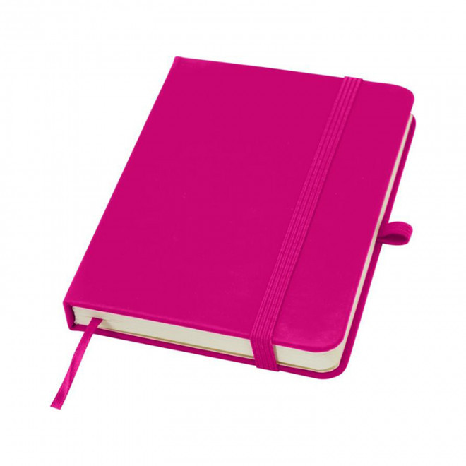 CARNET A6 AVEC PORTE STYLO PERSONNALISABLE 'MARTIN PLUS' - rose