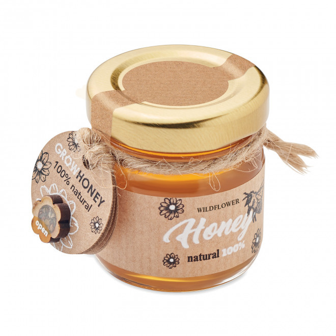 POT DE MIEL PERSONNALISABLE 'HONEY' - transparent