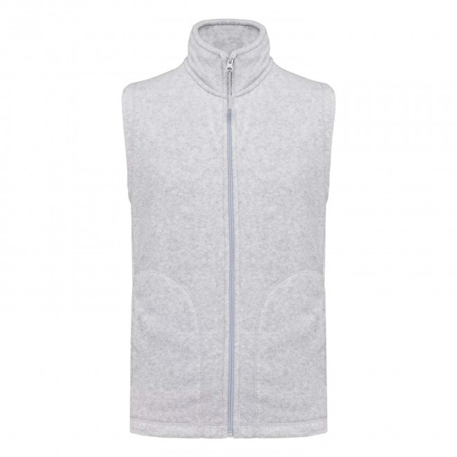 POLAIRE PERSONNALISABLE BODYWARMER HOMME 'KARIPOL BW' - gris chiné