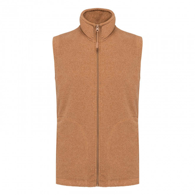 POLAIRE PERSONNALISABLE BODYWARMER HOMME 'KARIPOL BW' - camel chiné