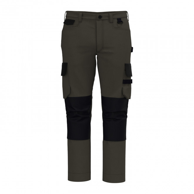 PANTALON DE TRAVAIL PERSONNALISABLE 'SOLVEX' - vert kaki/noir