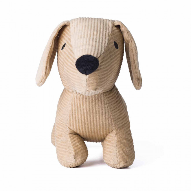 PELUCHE CHIEN COTELE PERSONNALISABLE 'SCOTT'  - brun