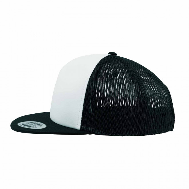 CASQUETTE TRUCKER PERSONNALISÉE PLATE 'FRITZ'  - noir/blanc/noir