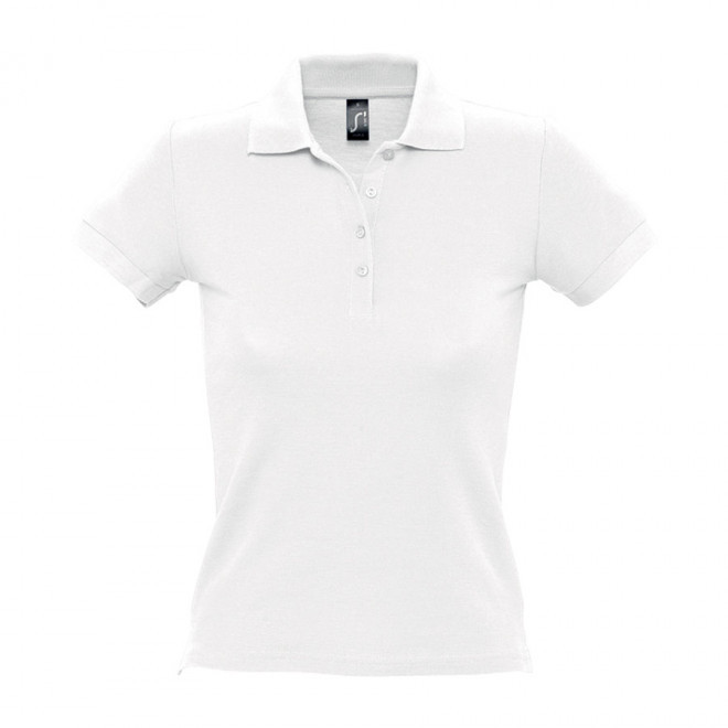 POLO PUBLICITAIRE FEMME 'PEOPLE' BLANC 210 GR/M² - blanc