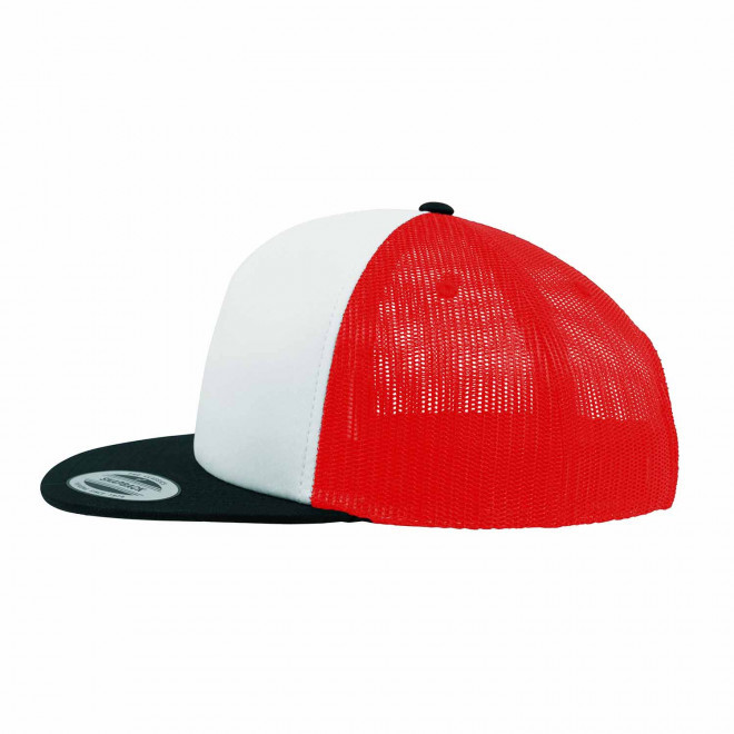 CASQUETTE TRUCKER PERSONNALISÉE PLATE 'FRITZ'  - rouge/blanc/noir