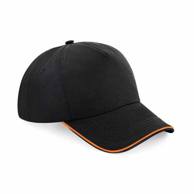 CASQUETTE PERSONNALISABLE 'FRANKI' - noir/orange