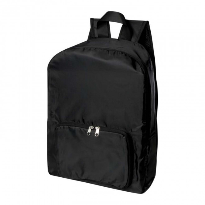 SAC A DOS PLIABLE PERSONNALISE EN RPET 'LANADEL' - noir
