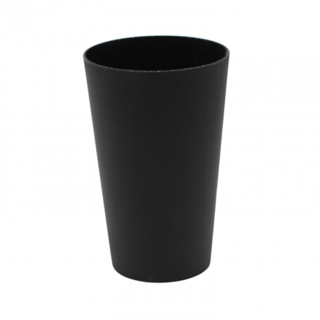 GOBELET PERSONNALISÉ RÉUTILISABLE QUADRI 30 CL 'CUP' - noir opaque
