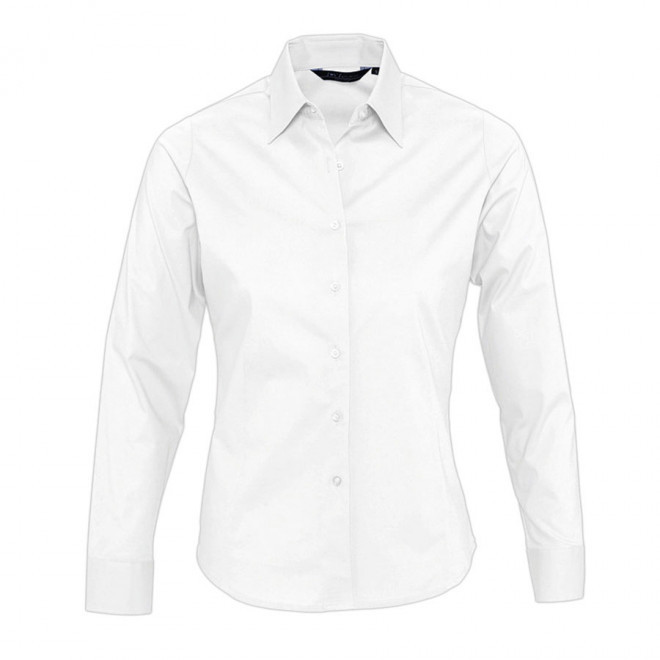 CHEMISES MANCHES LONGUES FEMME 'EDEN' 140 GR/M² - blanc
