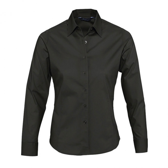 CHEMISES MANCHES LONGUES FEMME 'EDEN' 140 GR/M² - noir