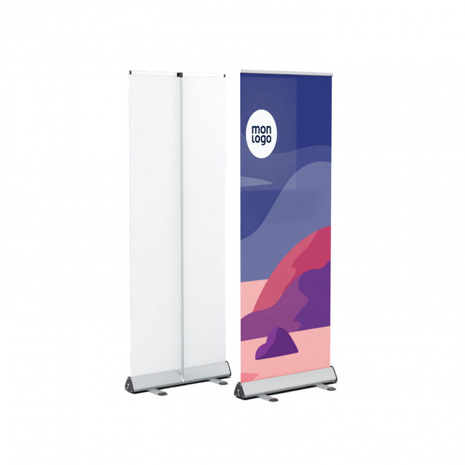 ROLL-UP SANS PVC PERSONNALISABLE 'ANIMATION NON TISSE' - 60 x 160 cm