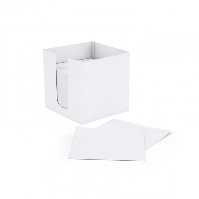 CUBE PAPIER PERSONNALISABLE AVEC BOITE 'CUBI CARTON' - multicolore