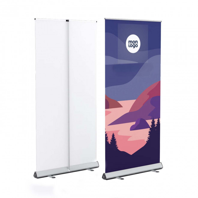 ROLL-UP SANS PVC PERSONNALISABLE 'ANIMATION NON TISSE' - 100 x 200 cm