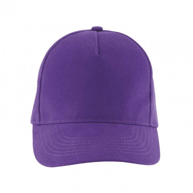 CASQUETTE PERSONNALISEE 'LONG BEACH' 260 GR/M² - violet foncé