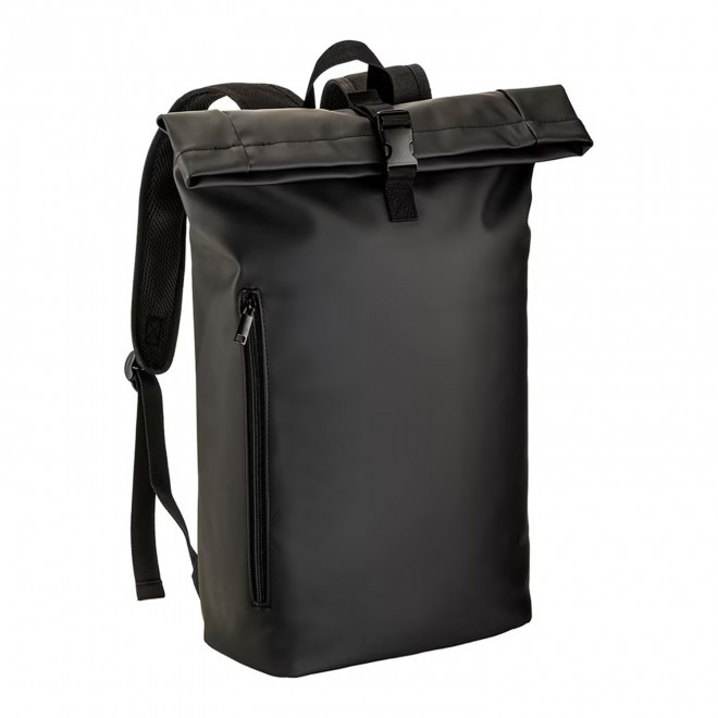 SAC A DOS EN PU PERSONNALISABLE 'OLYMPLO' - noir