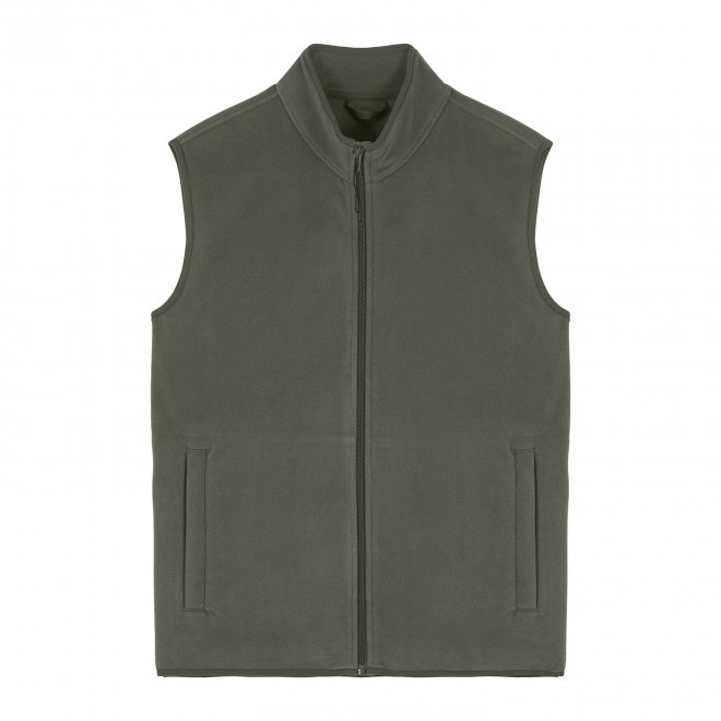 VESTE POLAIRE SANS MANCHES HOMME PERSONNALISABLE 'QUESTER' - vert kaki