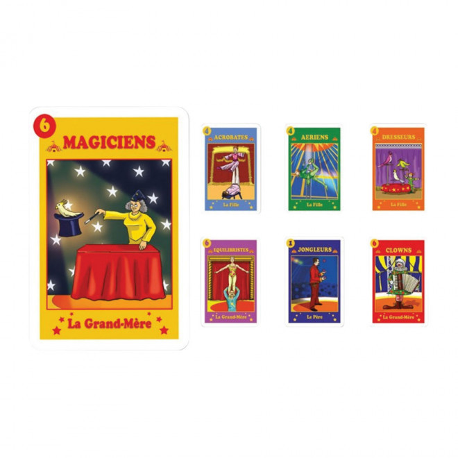 JEU DE 7 FAMILLES PUBLICITAIRE 'OLIVE' - cirque