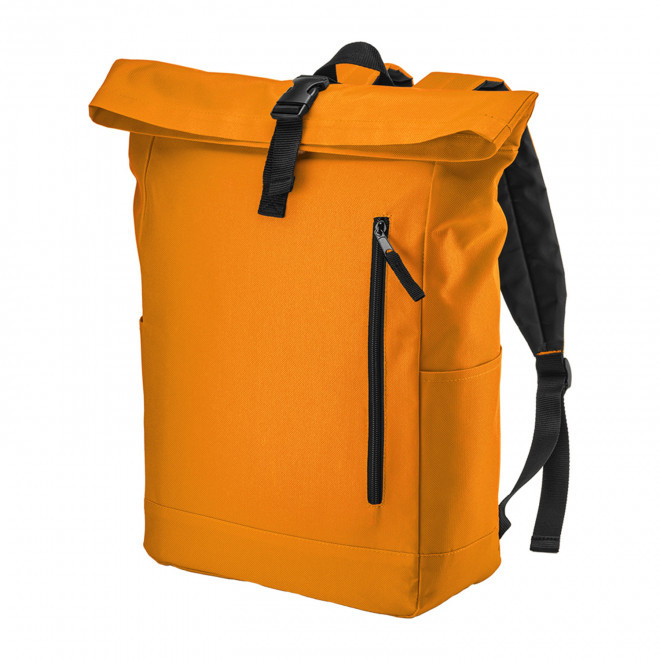 SAC A DOS ORDINATEUR 15" PERSONNALISABLE 'ZEBROS' - orange