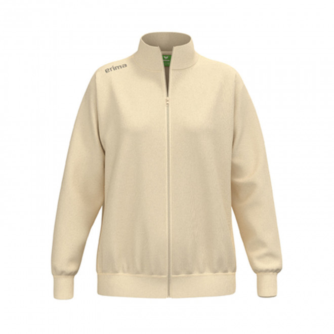 SWEAT ZIPPE FEMME PERSONNALISE 'TS' - beige