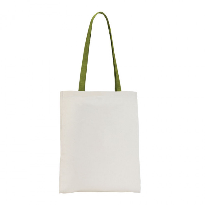 TOTE BAG PUBLICITAIRE COTON ANSES LONGUES 'AURIANA' - kaki