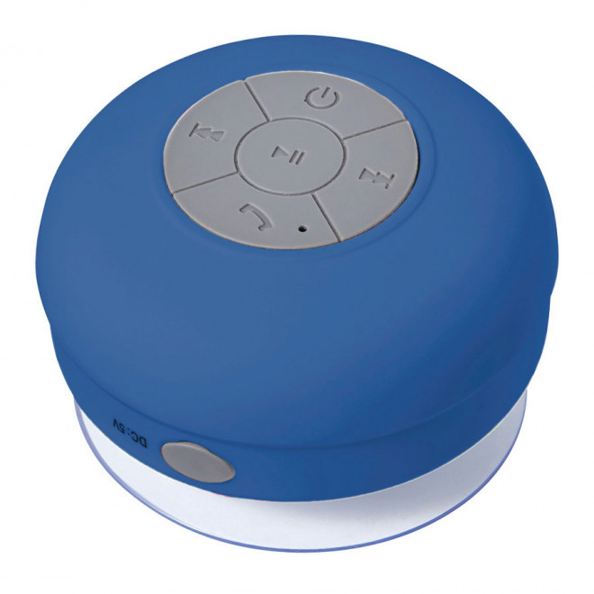 ENCEINTE BLUETOOTH® 2W ÉTANCHE PUBLICITAIRE 'SCHWIM' - bleu foncé