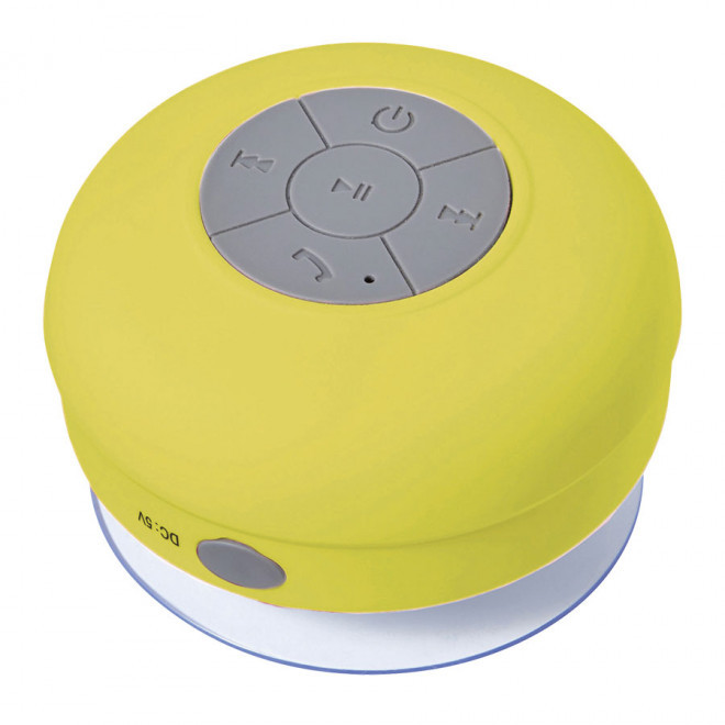 ENCEINTE BLUETOOTH® 2W ÉTANCHE PUBLICITAIRE 'SCHWIM' - jaune