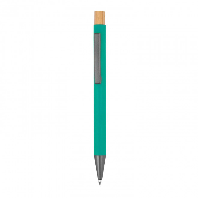 STYLO EN ALU RECYCLE PERSONNALISABLE 'DANA FLASHY' - turquoise